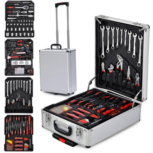 "Happyline" 799pcs Aluminum Trolley Case Tool Set Silver